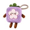 Carrot Pineapple Keychain Strawberry Mangosteen Pendant Kids Toy Fruit Plush Keychain  Car Key