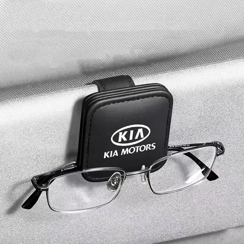 Visor Sunglasses Holder Clip Eyeglass Holder For Kia Sportage Cerato Optima K2 K3 K4 K5 Rio Picanto Soul Car Accessories