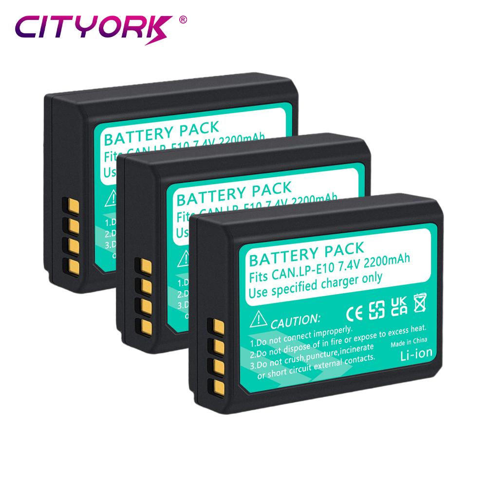 Cityork LP E10 LP-E10 lp e10 Аккумуляторы и зарядное устройство для ЖК-дисплея для камер Canon EOS 1100D 1200D 1300D Kiss X50 X70 X80 Rebel T3 T5 T6