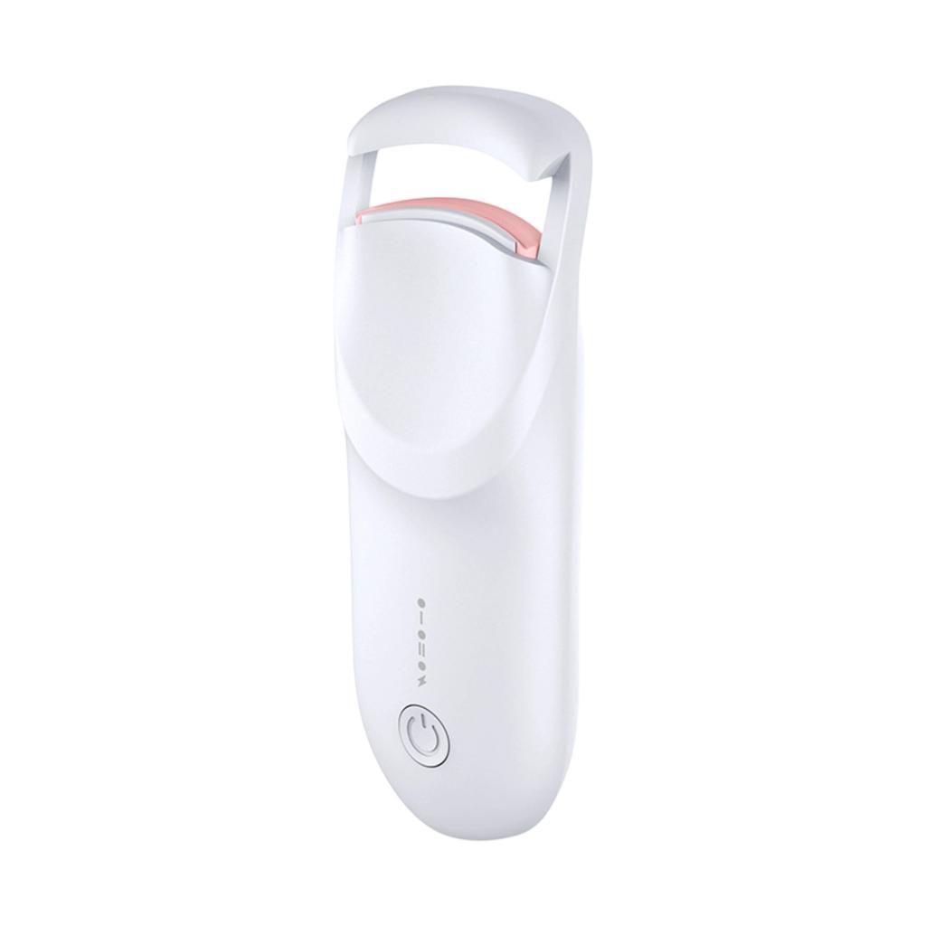 Heat the eyelash curler, ensuring safe heating to prevent burns.