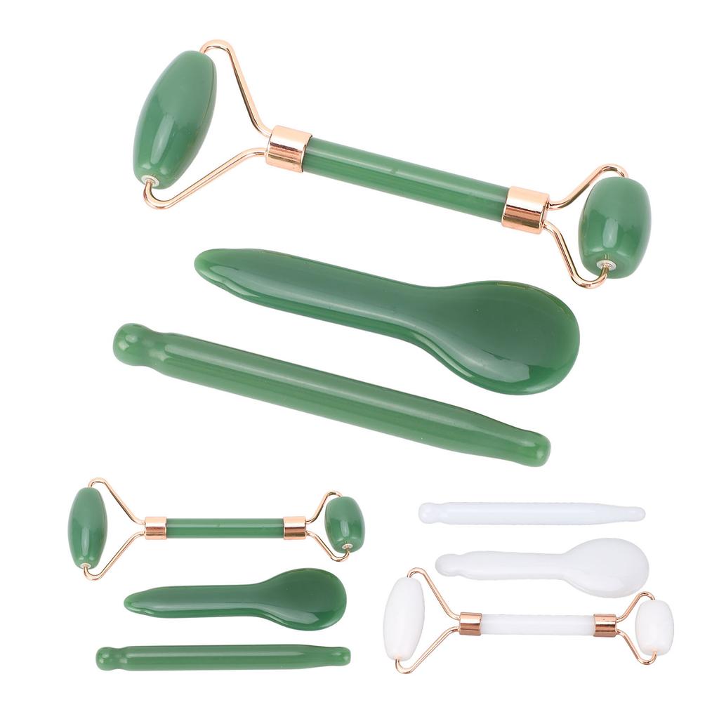 Face Relaxation Jadestone Roller Gua Sha Tools Double Head Manual Massage Facial Relaxation Massage 