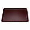 Made In Japanese Mokko Bishamon Lacquer with Black Lacquer X X J-kitchens Placemat/Tray, Japan, Style, 5-Shaku Square, (45.5cm 33.9cm 2cm)