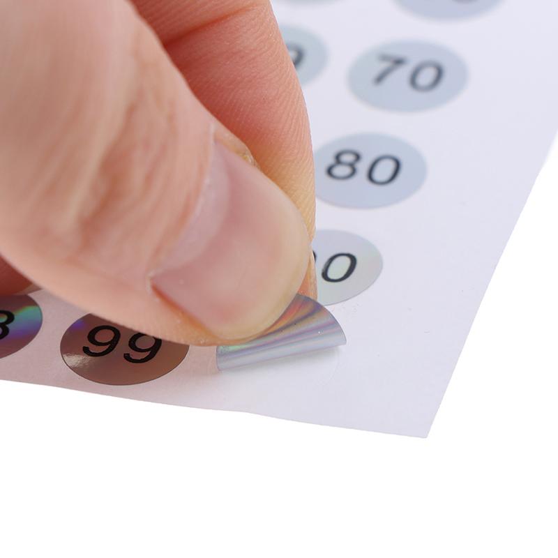 Водонепроницаемый номер 1-200 лазерные этикетки наклейки лак для ногтей губная помада бирки с номерами