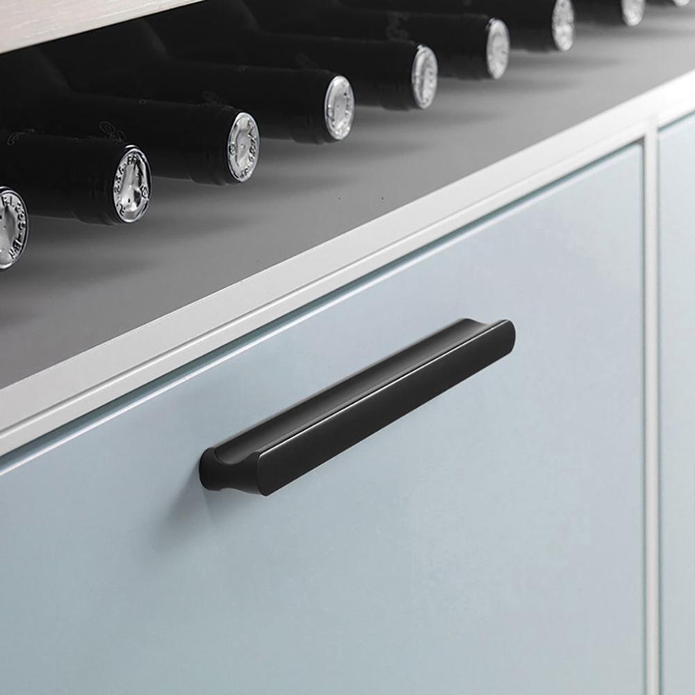 Decor Modern Bar Shape Aluminium Zinc Zinc Alloy Drawer Knobs Drawer Pulls Door Handles Furniture Hardware