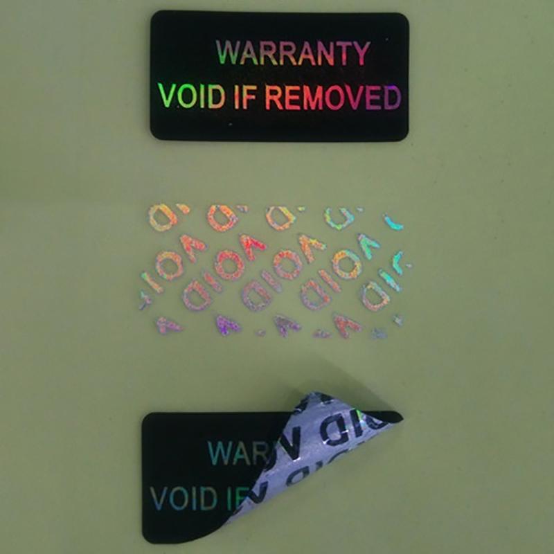 100 шт., гарантийная защитная наклейка, защитная печать, хрупкая бумага, защита от несанкционированного доступа, гарантия, пустая этикетка, клейкая этикетка Guanante