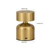 Modern Bar Desk Lamp Metal Dumbbell Design USB Rechargeable Table Lamp 3-Level Dimmable Touch Control Luminous Night Light Bar
