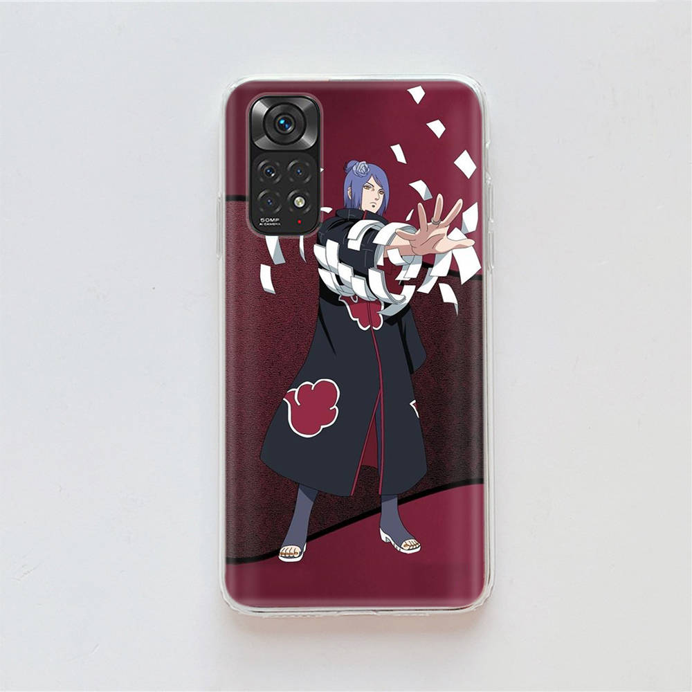 Чехол DT30 Akatsuki Naruto для Samsung A04 A14 A23 A34 A54 M23 M33 M52 M53 Realme 10 9 C30S C35 C55 VIVO Y02S Y21 Y33S Y51 X80 Pro Прозрачный чехол