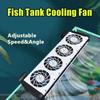 Hangable Fish Tank Cooling Fan 1/2/3/4/5Heads Aquarium Air Cooling Device Aquarium Chiller Home