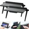 2pcs Screen Top Shelf Computer Monitor Riser Desktop Stand Tv Rack Storage Holder Desk Multifunction Home Office Storage Rack