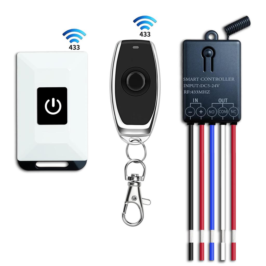 Беспроводное реле с дистанционным управлением 12 В/24 В для электрического дверного замка