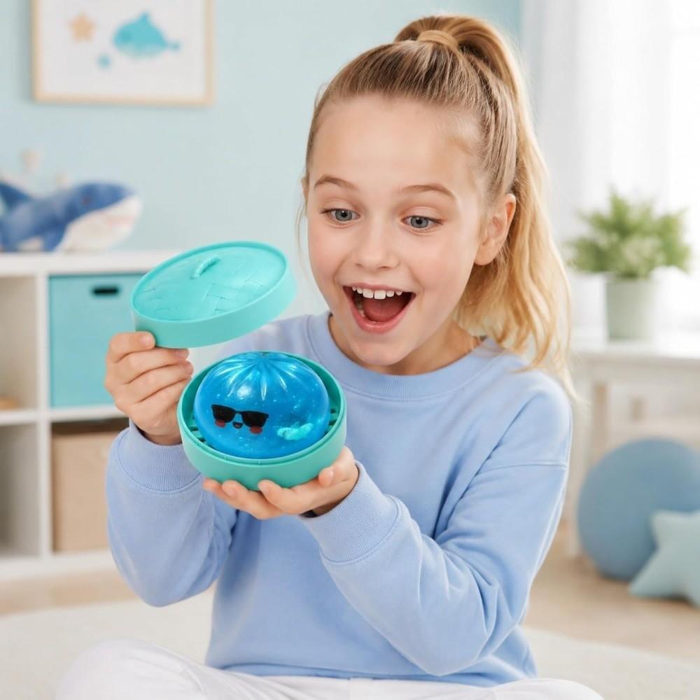 Glitter Shark Dumplings Squishy Toy Soft Stress Relief Sensory Ball Squishy Toy Relaxation Tool