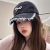 Bowknot Bowknot Baseball Hat Pearl Peaked Cap Fashion Denim Hat  Girl