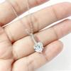 S925 Sterling Silver Heart Zircon Pendant Necklace - Fashionable, Versatile Clavicle Chain for Women with a Luxurious Feel.