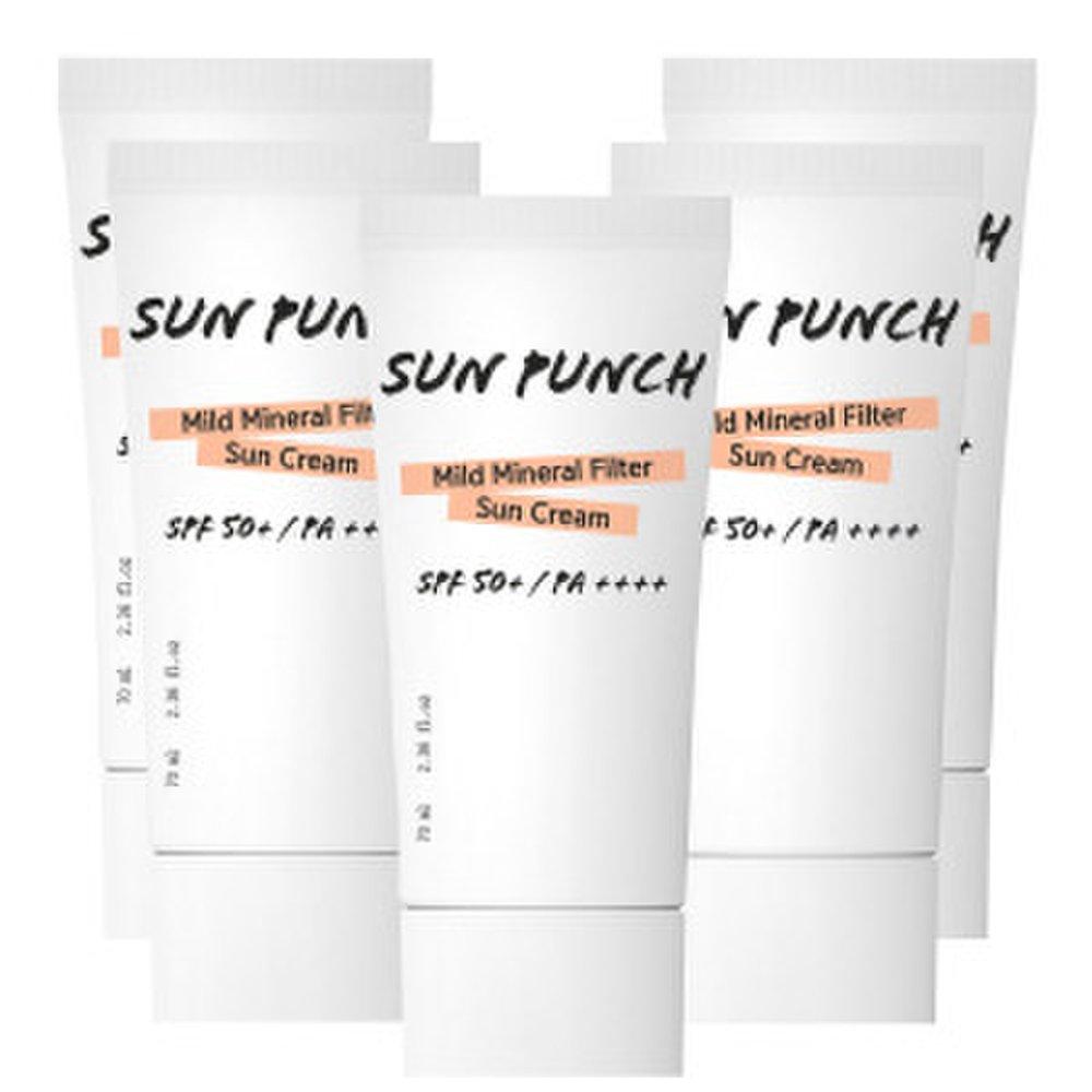Flordeman Солнечный Удар Мягкий Минеральный Солнцезащитный Крем 70 мл (SPF50 + PA ++++) 5шт