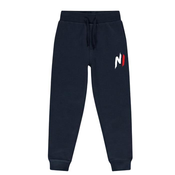 Jogging enfant - Nihno - Bleu marine - Sweat à capuche - Poches kangourous - Taille élastiquée