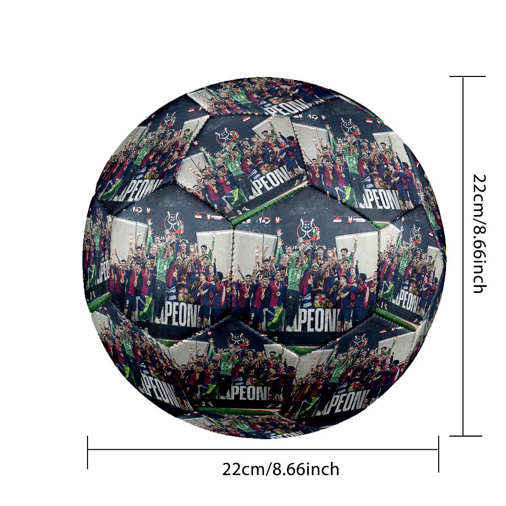 Spanish Football Team Members Size 5 Football Machine Sewn Indooroutdoor Training And Matches Unique Gift For Soccer Lovers