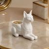 Nostalgie Egyptian Cat Statue, 3D Printed Bastet Figurine with Storage, Mythical Creature Desk Organizer for Home Office, Collectible Gift