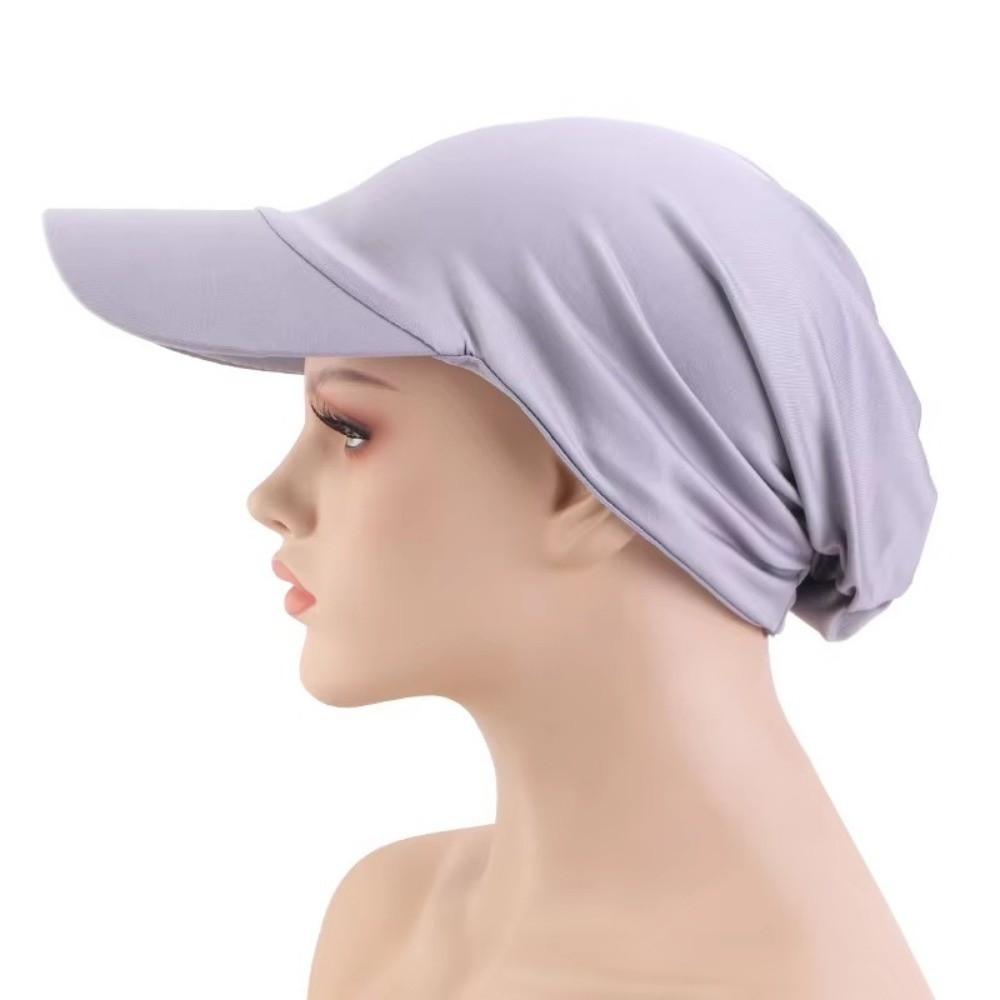 Summer Baseball Cap Headscarf Outdoor Sun Visor Hat Woman Islamic Hat Wrap Casquette Gorras