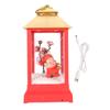 God of Wealth Snow Globe Lantern USB Powered Lighted Musical Snow Globe Lantern Decoration for New
