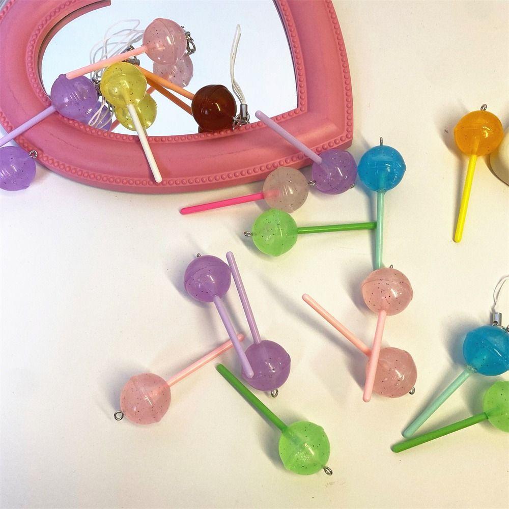 Simulation Food Phone Lanyard Phone Charm Lollipop Keychain Lollipop Pendant  Handbag Pendants