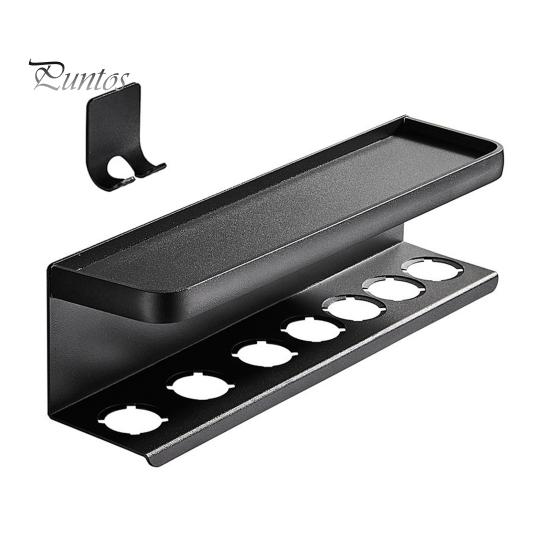 Настенная стойка для хранения фена для волос, прочная, несущая, простая в установке, многофункциональный выпрямитель для ванной комнаты, органайзер для инструментов для волос