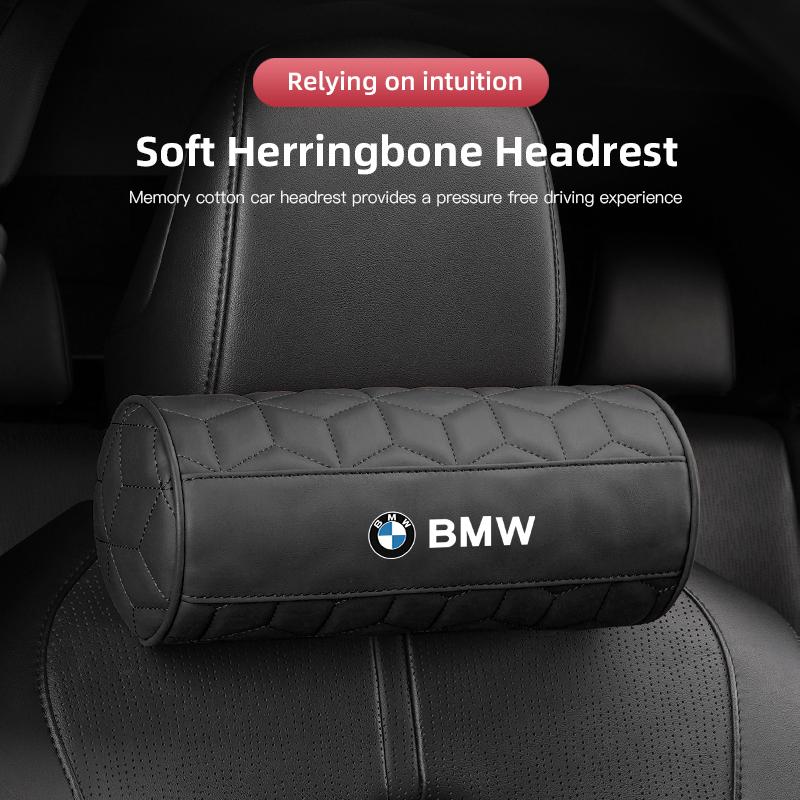 U-shaped Car Headrest Auto Seat Neck Pillow Waist Pillow Set Sticker For BMW G80 G06 G07 G42 G14 G15 G16 F82 F20 F21 F83 M2 M3 M UF0