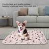 Polyester Fabric Washable Dog Urine Pad Leak Resistant Leak Proof Pet Mat  House Training