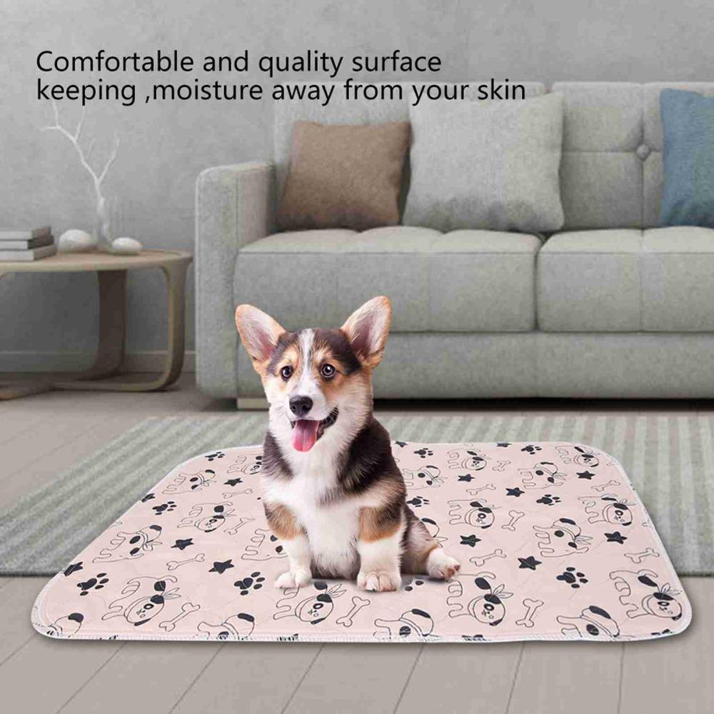 Polyester Fabric Washable Dog Urine Pad Leak Resistant Leak Proof Pet Mat House Training