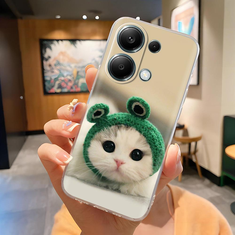 Чехол для телефона Poco M6 Pro Милый панда Мягкий силиконовый чехол для Xiaomi Poco M6Pro 4G 5G Защита Модная задняя крышка Coque Fundas