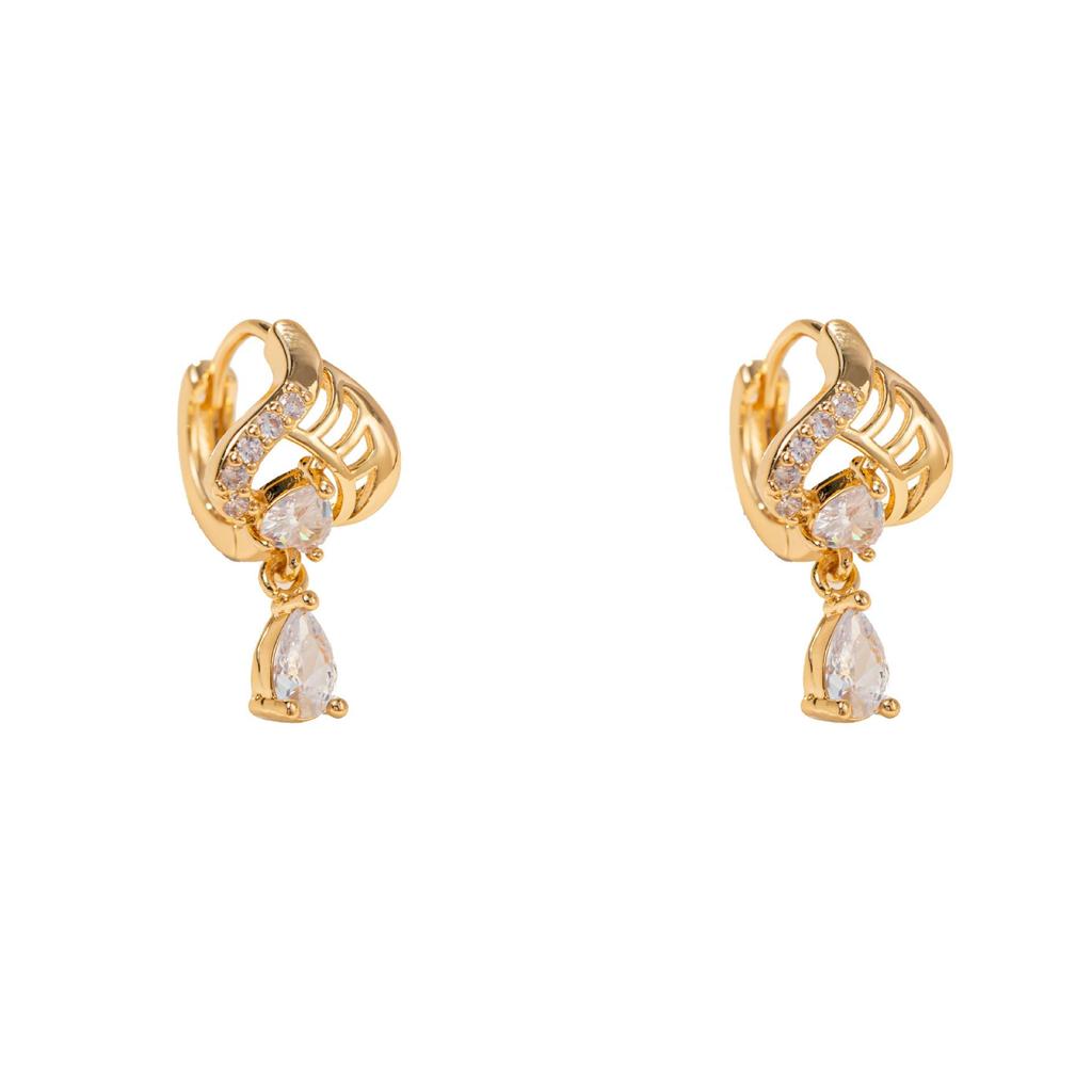 Elegant Retro Water Drop Earrings: European, American, Japanese, and Korean Styles