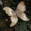 Butterfly Clip Christmas Ornament Artificial Centerpiece Glitter Decorative for Crafts
