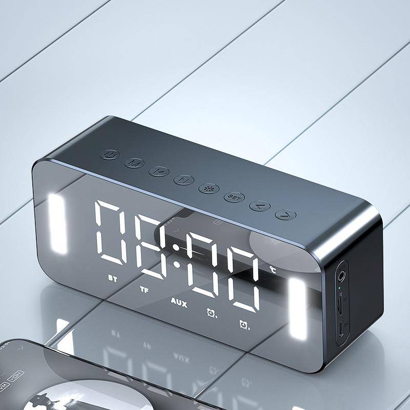 MC-H8 Bluetooth 5.0 полнодиапазонный динамик 1500 мАч/2500 мАч стерео бас светодиодный дисплей цифровые электронные часы FM радио бас портативный