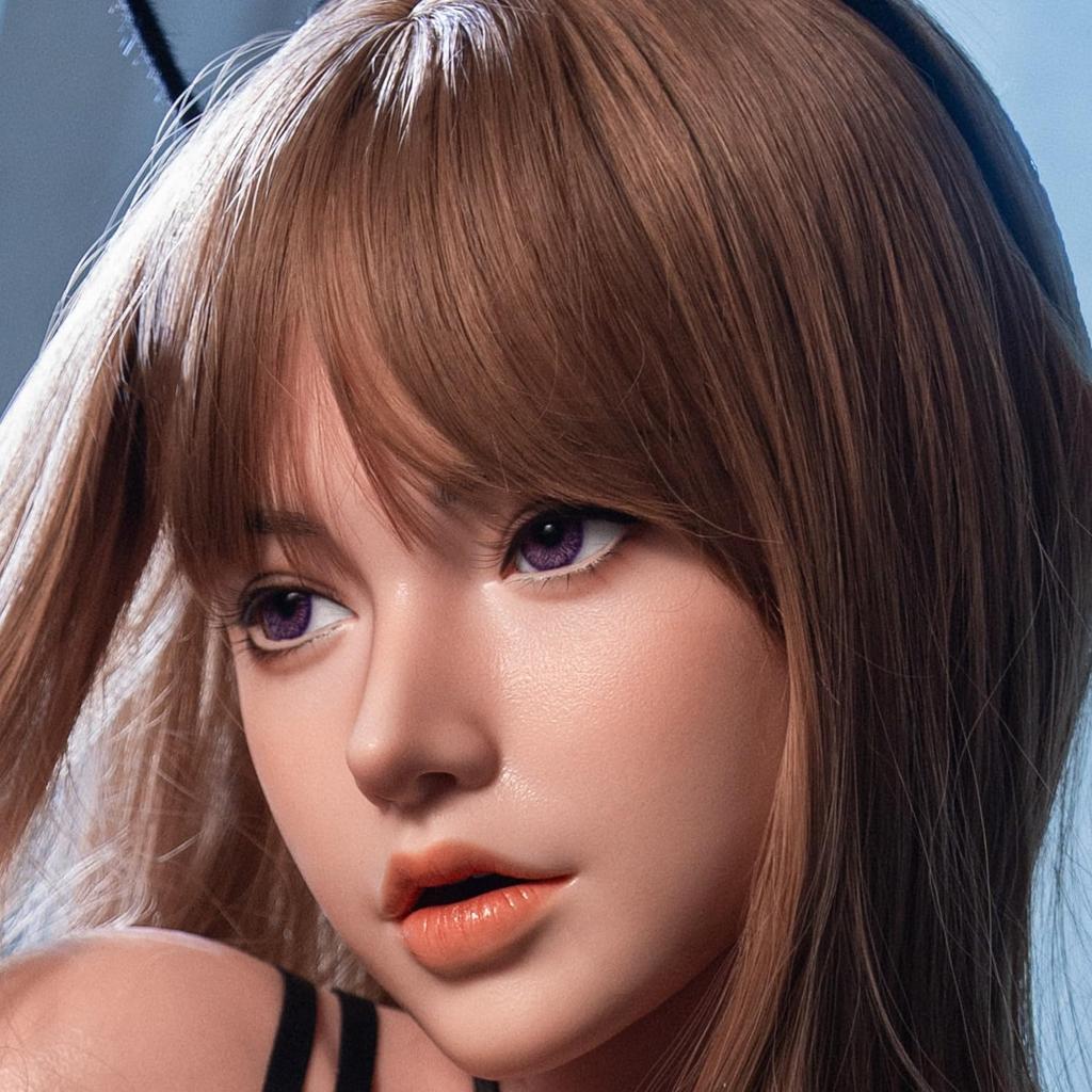 Только силиконовая голова-манекен, в натуральную величину, тип для ухода за волосами, с ртом, для тренировки макияжа, для магазина и для демонстрации, включая шпильки M16 (#Y48#+165