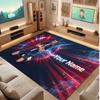 Kylian Mbappe Custom Crystal Velvet Rug, Personalized Name Text Print, Football Logo Soft Non‑Slip Floor Mat Home Decor Gift