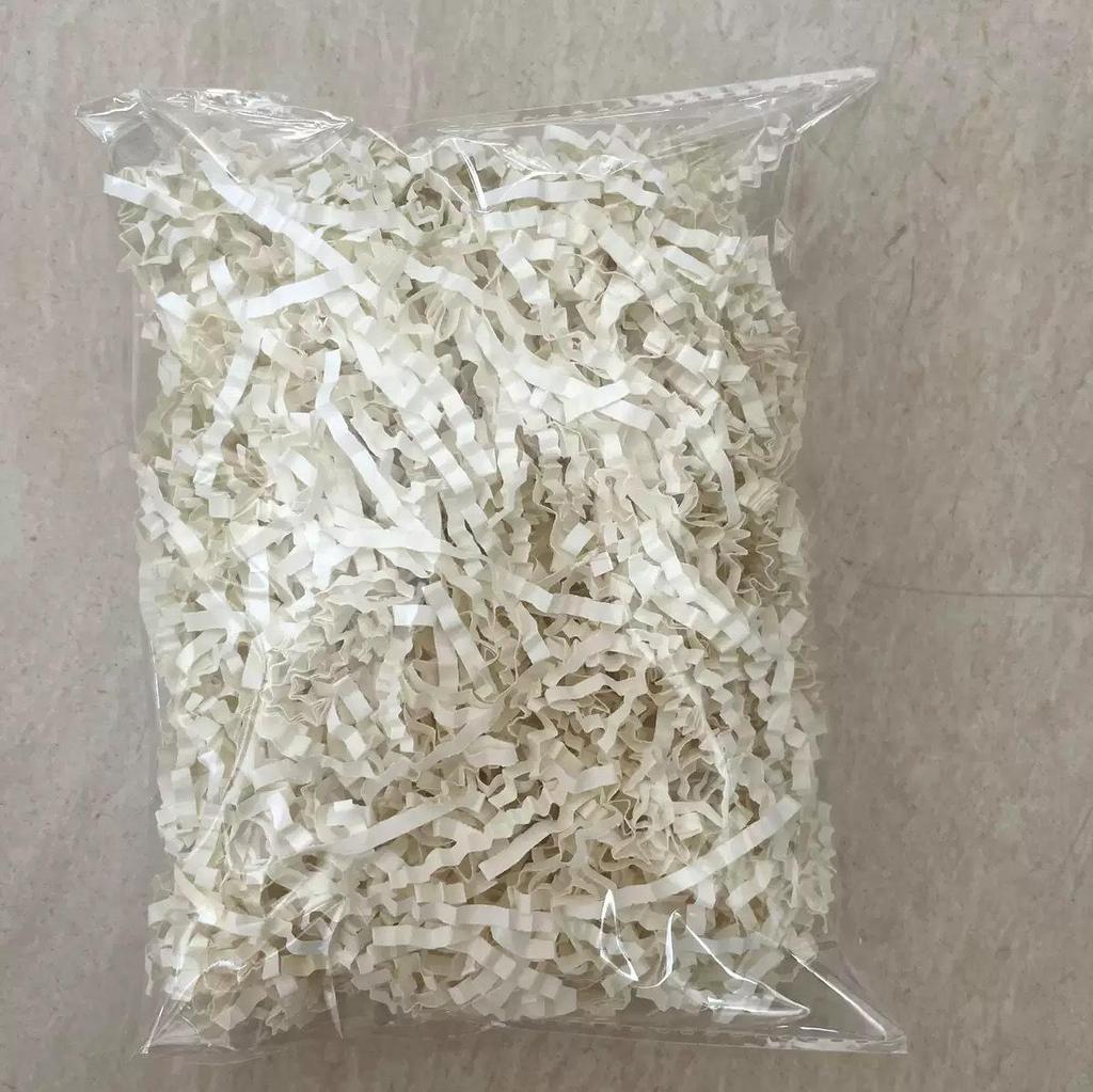 Wavy Cowhide Color Shredded Paper Filler for Gift Boxes - Red Wine Cosmetics Wrinkled Raffia