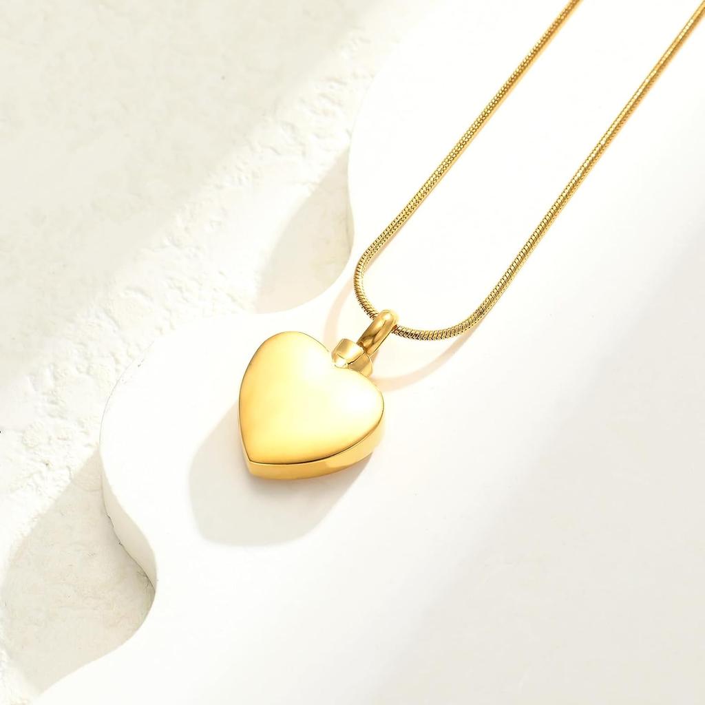 Ожерелье-урна с отпечатком лапы в виде сердца для праха, кремационные украшения для собаки, медальон-кулон в виде сердца с крылом ангела для собаки/кошки