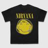 Черная футболка унисекс Nirvana 100% хлопок 2026 Лето Новая С круглым вырезом свободная рубашка Стиль Y2k Grunge hiphop Унисекс мягкая рубашка с коротким рукавом