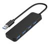 FineGood USB USB A 5Gbps Data Transfer Extension Lightweight and USB Hub Compatible with Ideal for Remote and Gaming 3.0 Hub, 4-Port High-Speed Cable,