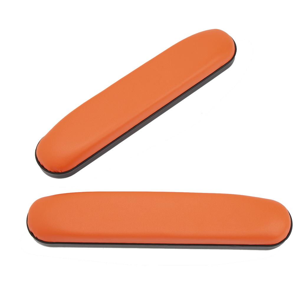 2 шт. накладки на руки для инвалидных колясок из искусственной кожи, мягкий удобный подлокотник, водонепроницаемый чехол на подлокотник, оранжевый