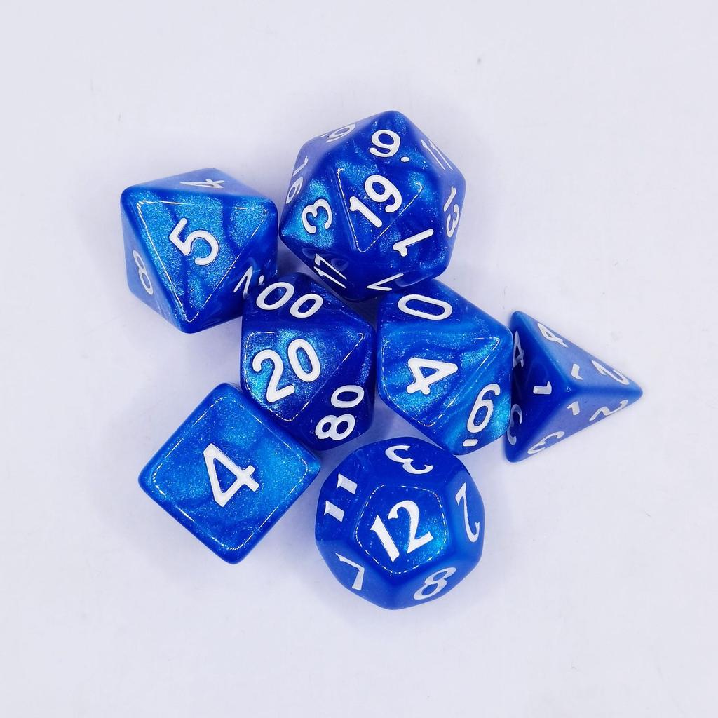 7 шт./лот, многогранные игральные кости из смолы D&D D4 D6 D8 D10 D% D12 D20, многогранные игральные кости TRPG, настольные игры
