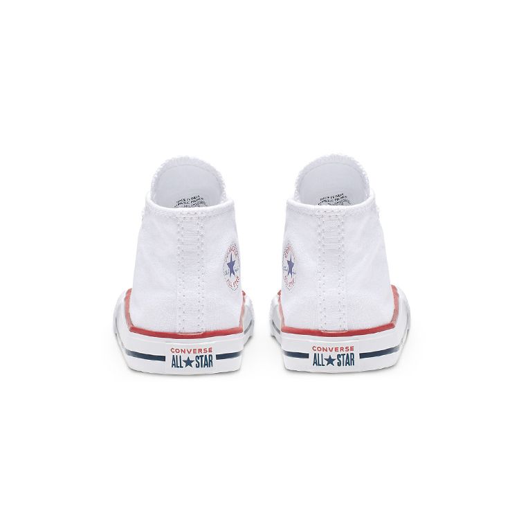 Converse Chuck Taylor All Star Canvas Удобные Повседневные Высокие Кроссовки для Ходьбы для Малышей Стандартные-Белые 7J253C