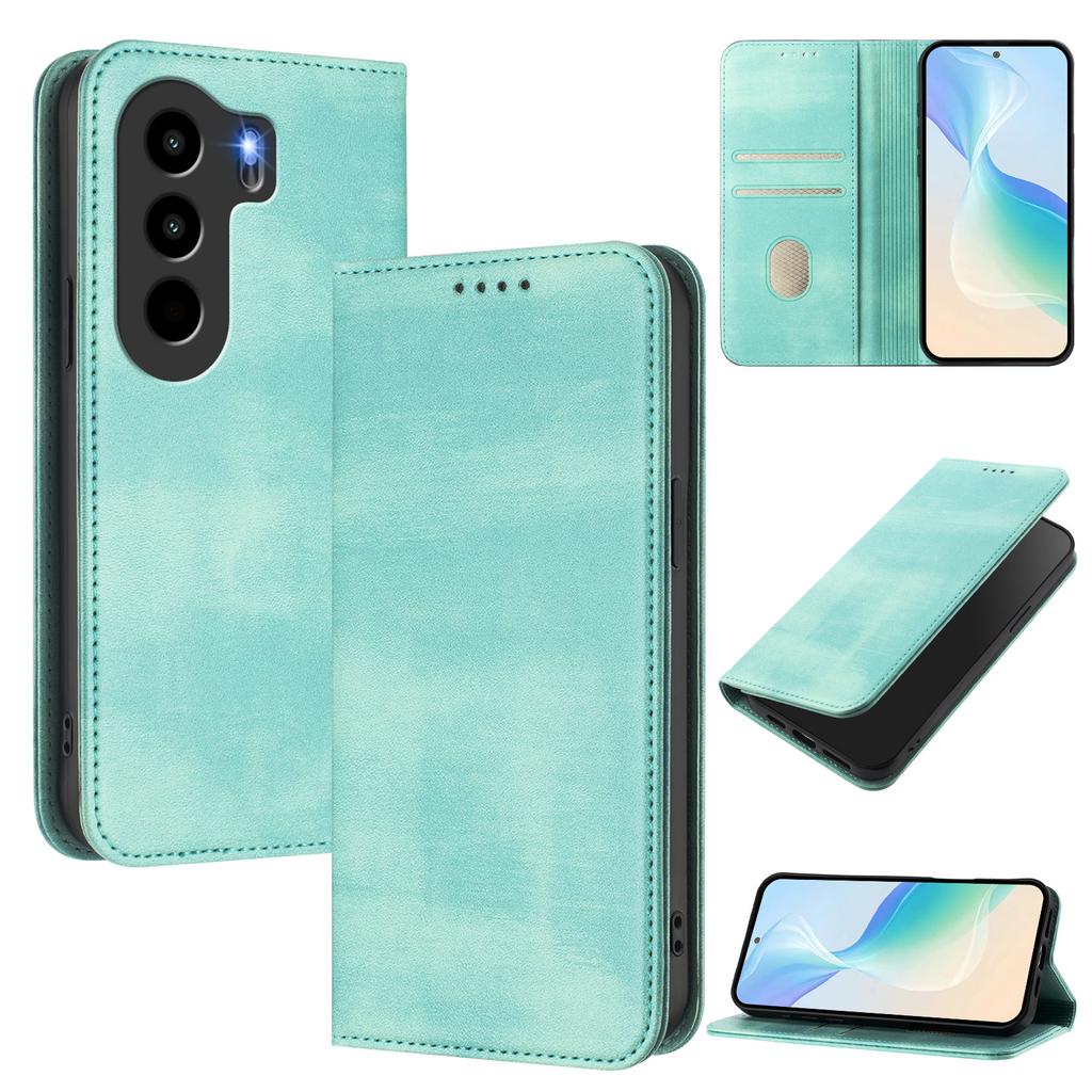 For Itel Power 70 4G Wallet Cases Retro Texture RFID Blocking Leather Phone Cover