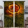 Кухонные шторы 2 шт. Властелин колец Шторы для детской комнаты Оконные шторы Шторы Разделение Хэллоуин Украшения Гостиная
