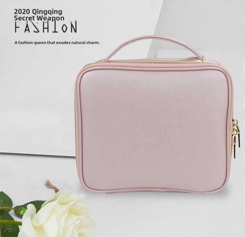 Портативная косметичка большой емкости из искусственной кожи