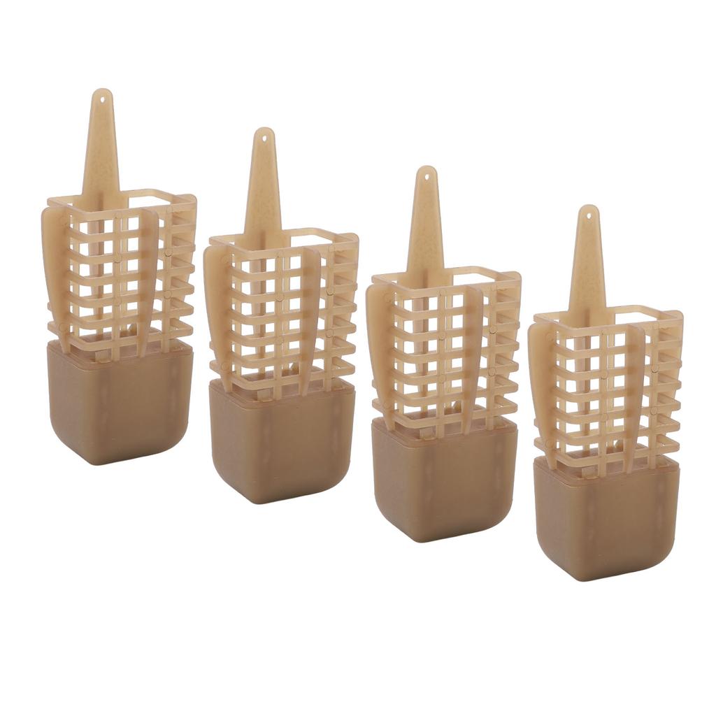 4Pcs Carp Fishing Nesting Device European Style Fixed Point Nesting Cage Nest Feeder Fishing