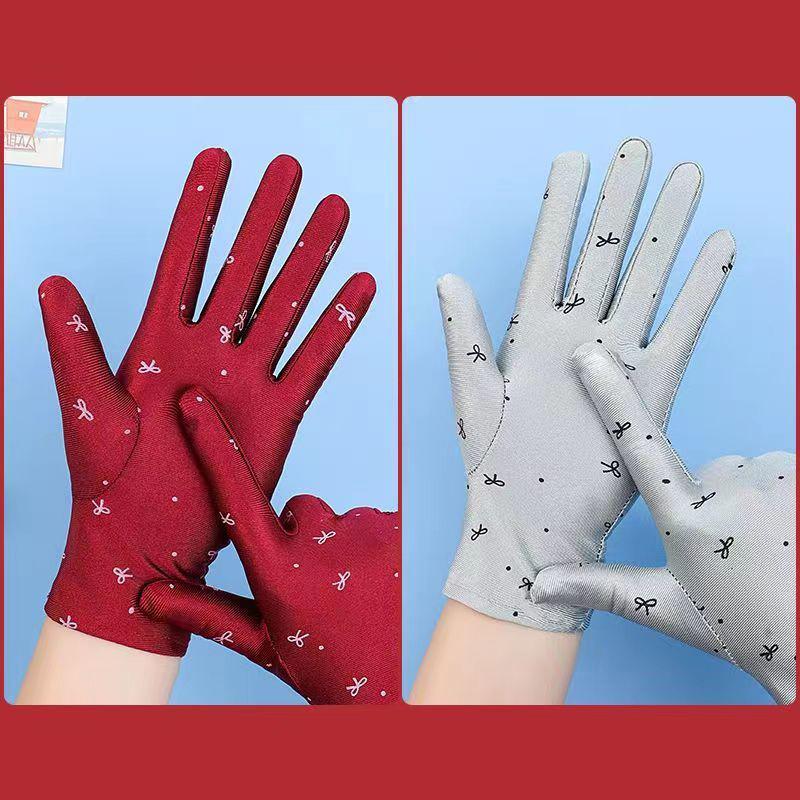 Женские перчатки-митенки для вождения, солнцезащитные перчатки, женские летние дышащие эластичные перчатки для защиты от солнца для леди, девушки