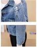 Женская приталенная универсальная винтажная джинсовая куртка - Корейский стиль для весны/осени 2025