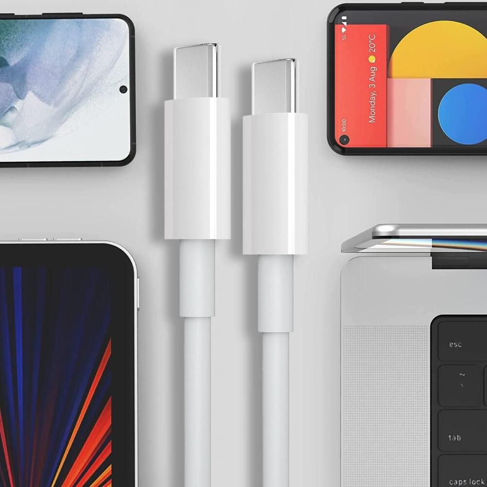 Быстрозарядный кабель данных USB-C на Type-C из материала TPE, совместимый с PD, для мобильного телефона, планшета и ноутбука
