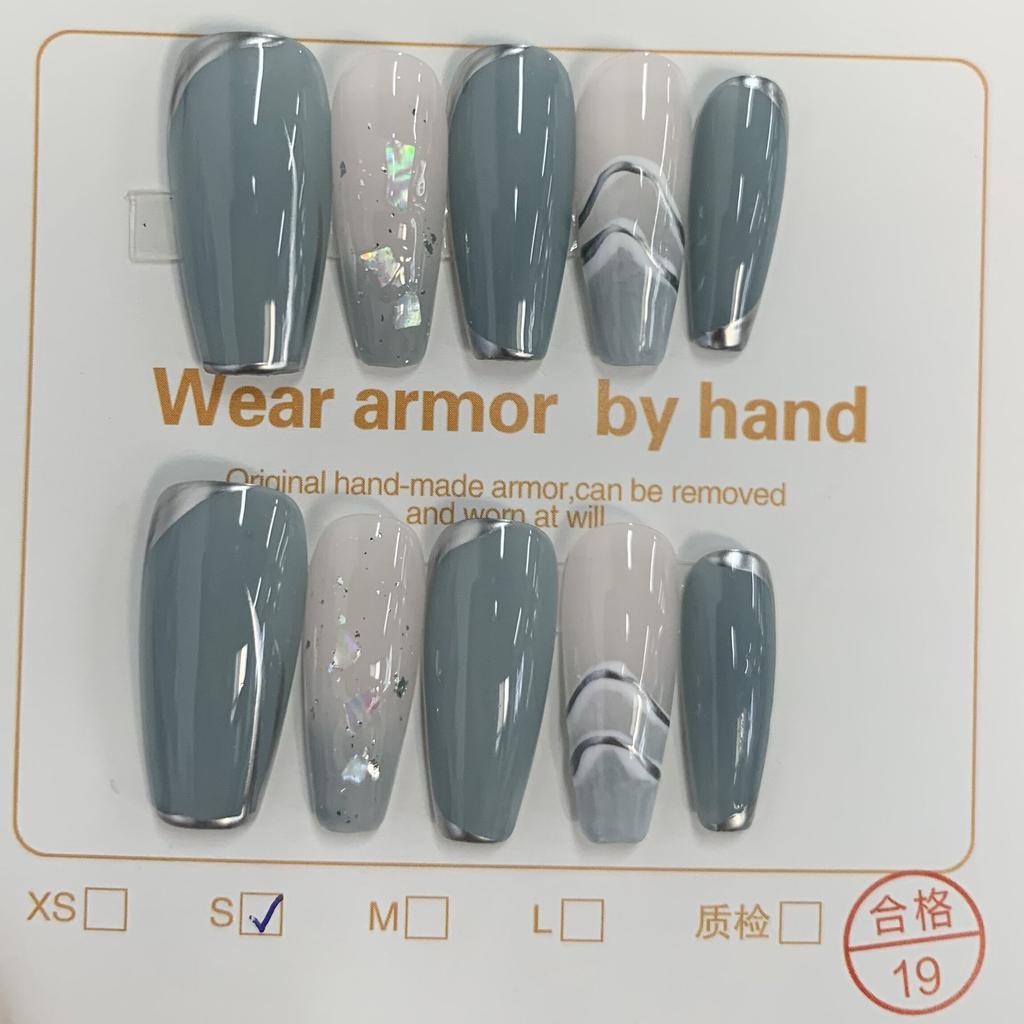 Нажмите на кончики ногтей Гель Полное покрытие 100 дизайнов Накладные ногти ручной работы Высококачественные носимые искусственные ногти Многоразовые размеры от XS до L бесплатно 5 шт. инструментов