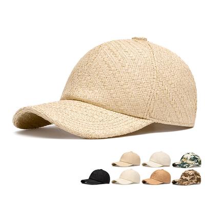 Соломенная шляпа мужская летняя дышащая шляпа от солнца британская винтажная бейсболка женская кепка